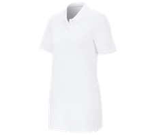 e.s. Pique-Polo cotton stretch, dames, long fit