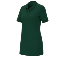 e.s. Pique-Polo cotton stretch, dames, long fit