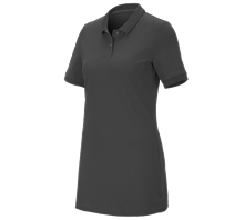 e.s. Pique-Polo cotton stretch, dames, long fit