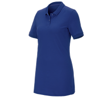 e.s. Pique-Polo cotton stretch, dames, long fit