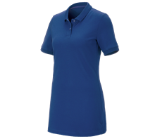 e.s. Pique-Polo cotton stretch, dames, long fit