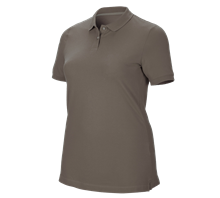 e.s. Pique-Polo cotton stretch, dames, plus fit