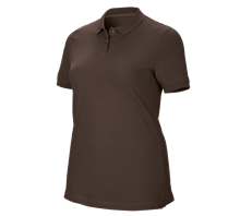 e.s. Pique-Polo cotton stretch, dames, plus fit