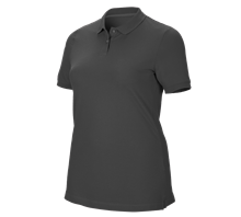 e.s. Pique-Polo cotton stretch, dames, plus fit