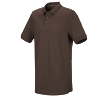 e.s. Piqué-Polo cotton stretch, long fit