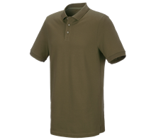e.s. Piqué-Polo cotton stretch, long fit