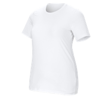 e.s. T-Shirt cotton stretch, dames, plus fit