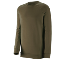 e.s. Sweatshirt cotton stretch, long fit