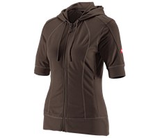 e.s.Functioneel capuchonjack stripe 3/4-mouw,dames