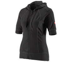 e.s.Functioneel capuchonjack stripe 3/4-mouw,dames