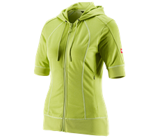 e.s.Functioneel capuchonjack stripe 3/4-mouw,dames
