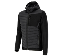 Hybrid gebreid capuchonjack e.s.motion ten