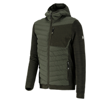 Hybrid gebreid capuchonjack e.s.motion ten