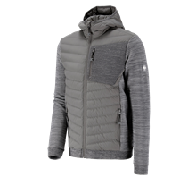Hybrid gebreid capuchonjack e.s.motion ten