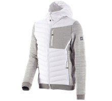 Hybrid gebreid capuchonjack e.s.motion ten