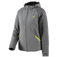 Hybride gebreide jack met capuchon e.s.trail,dames