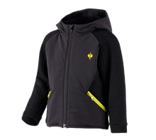 Hybride gebreide jack met capuchon e.s.trail,kind.
