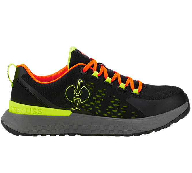 Hoofdaanzicht, Werkschoenen, SB Halfhoge veiligheidsschoen e.s. Comoe low, zwart/signaalgeel/signaaloranje