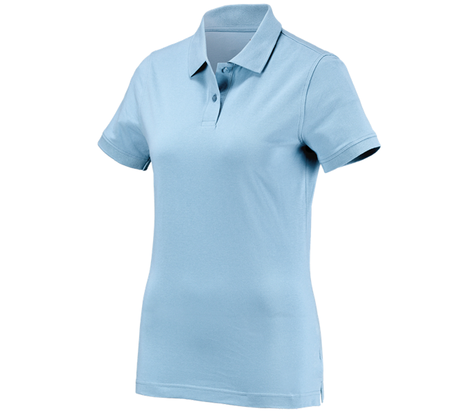 Hoofdaanzicht, Kleding, e.s. Polo-Shirt cotton, dames, lichtblauw