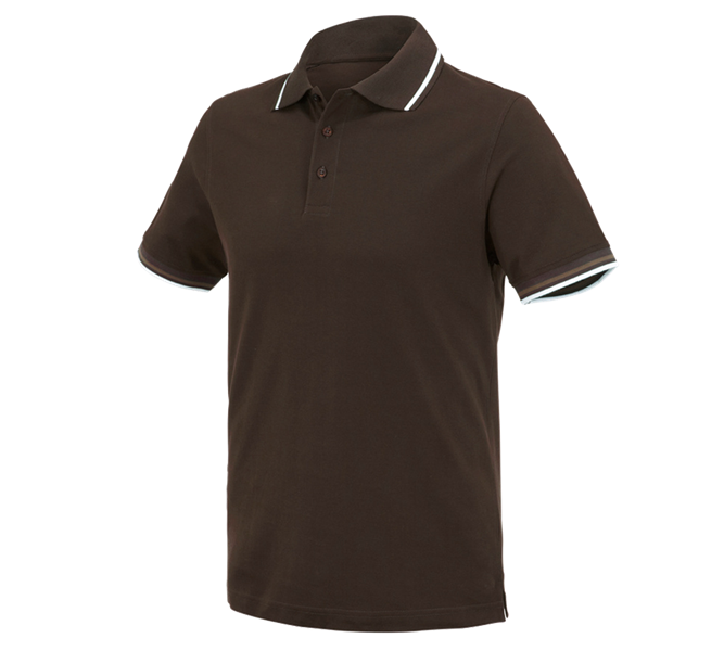 Hoofdaanzicht, Schrijnwerkers / Meubelmakers, e.s. Polo-Shirt cotton Deluxe Colour, kastanje/hazelnoot