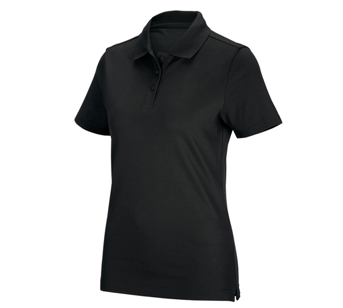 Hoofdaanzicht, e.s. collecties in één overzicht, e.s. Functioneel poloshirt poly cotton, dames, zwart