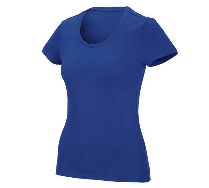 Hoofdaanzicht, Kleding, e.s. Functioneel T-shirt poly cotton, dames, korenblauw