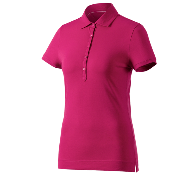 Hoofdaanzicht, Basics, e.s. Polo-Shirt cotton stretch, dames, bessen
