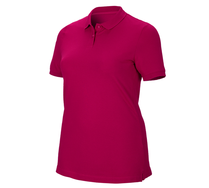 Hoofdaanzicht, e.s. collecties in één overzicht, e.s. Pique-Polo cotton stretch, dames, plus fit, bessen
