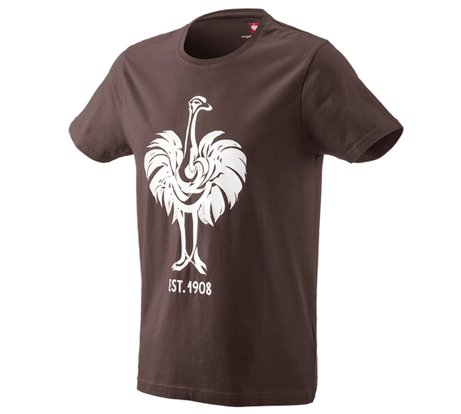 Hoofdaanzicht, Schrijnwerkers / Meubelmakers, e.s. T-Shirt 1908, kastanje/wit