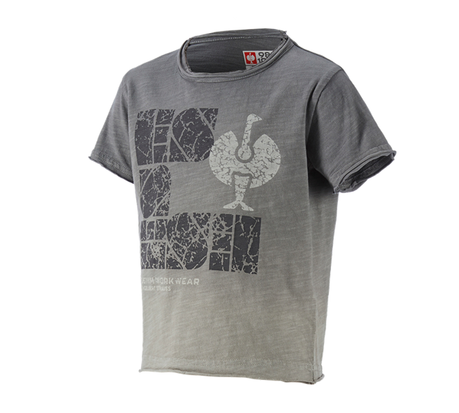 Hoofdaanzicht, Kinderen, e.s. T-Shirt denim workwear, kinderen, graniet vintage