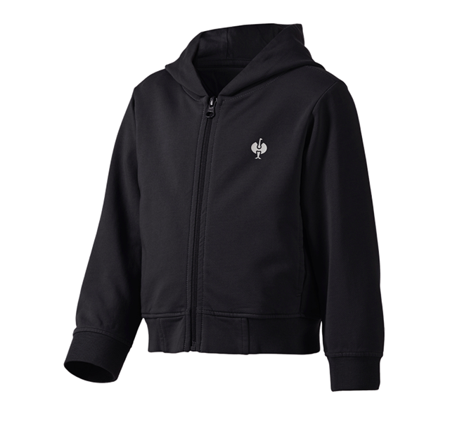 Hoofdaanzicht, Kleding, Capuchon-Sweatjack e.s.motion ten, kinderen, oxidezwart vintage