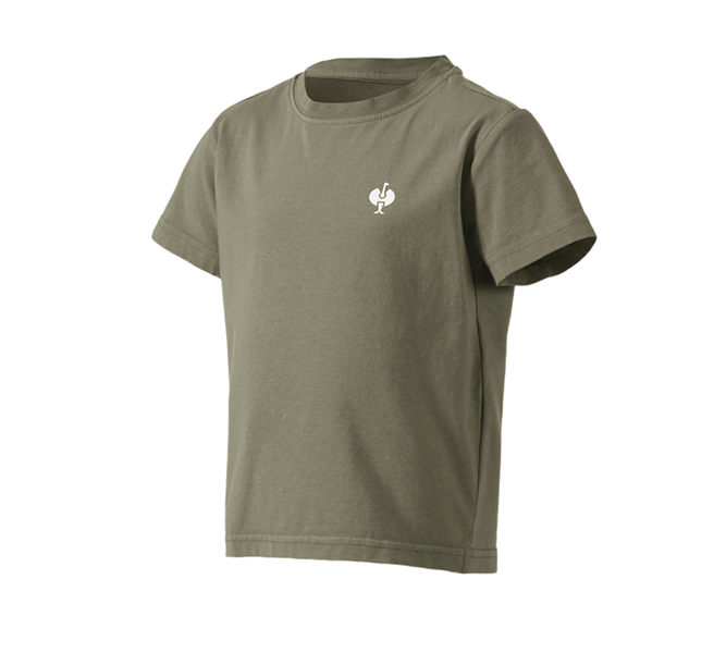 Hoofdaanzicht, e.s.motion ten, T-Shirt e.s.motion ten pure, kinderen, moerasgroen vintage