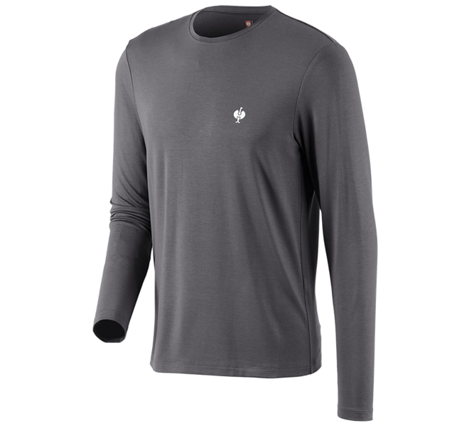 Hoofdaanzicht, e.s.concrete, Modal-Longsleeve e.s.concrete, antraciet