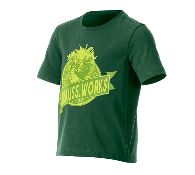 Hoofdaanzicht, Kleding, e.s. T-shirt strauss works, kinderen, groen