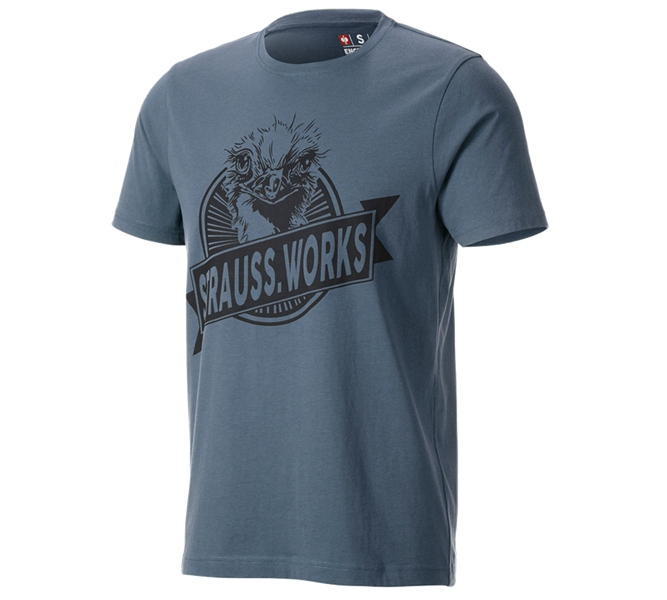 Hoofdaanzicht, Heren, T-shirt e.s.iconic works, oxideblauw