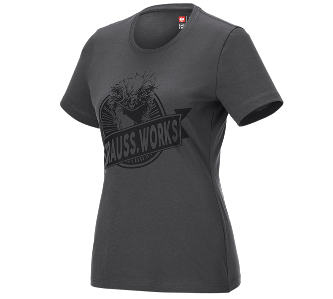 Hoofdaanzicht, Kleding, T-shirt e.s.iconic works, dames, carbongrijs