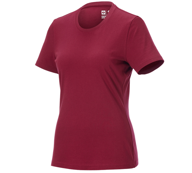Hoofdaanzicht, Zoeken, e.s. T-Shirt cotton light, dames, bordeaux