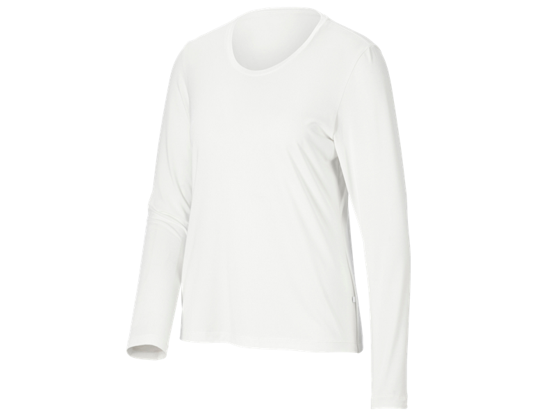 Hoofdaanzicht, Longsleeves, Modal-Longsleeve e.s.avida, dames, wit