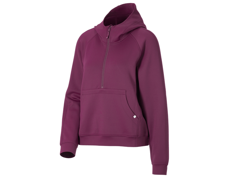 Hoofdaanzicht, Nieuwe, Modal-hoody e.s.avida, dames, roodpaars