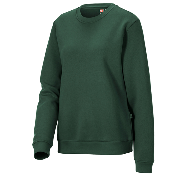 Hoofdaanzicht, Kleding, e.s. Sweatshirt poly cotton, dames, groen
