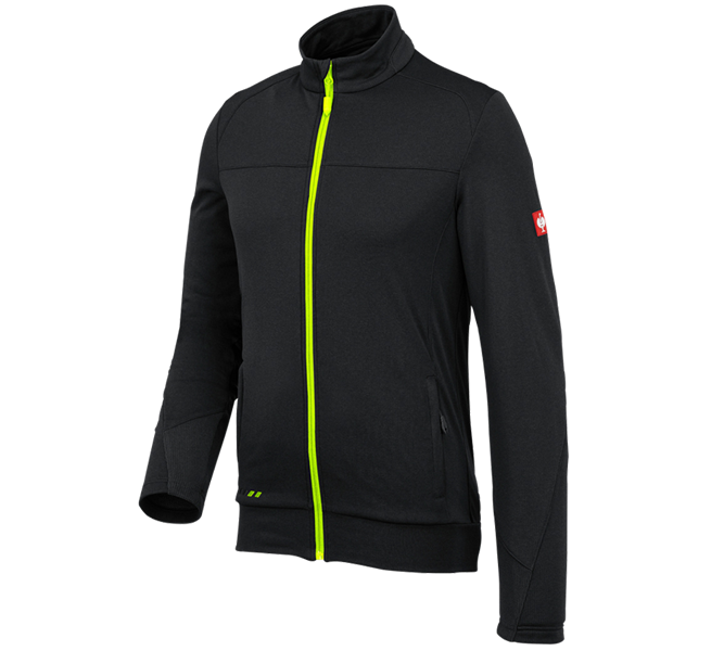Hoofdaanzicht, Heren, FIBERTWIN® clima-pro jack e.s.motion 2020, zwart/signaalgeel