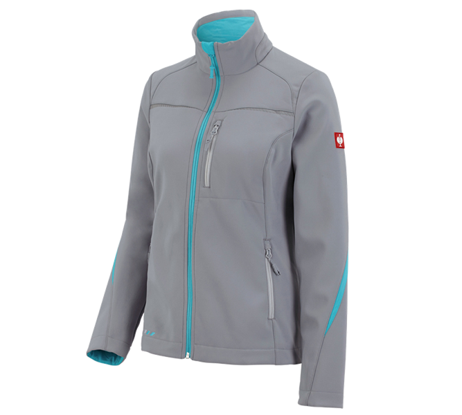 Hoofdaanzicht, Kleding, Softshelljack e.s.motion 2020, dames, platina/capri