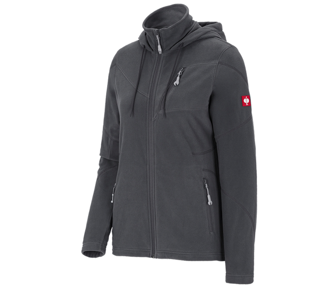 Hoofdaanzicht, Zoeken, Fleece capuchonjack e.s.motion 2020, dames, antraciet