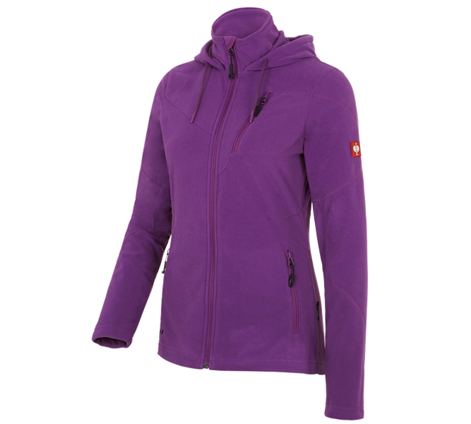 Hoofdaanzicht, e.s. collecties in één overzicht, Fleece capuchonjack e.s.motion 2020, dames, violet