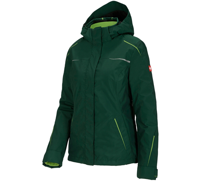 Hoofdaanzicht, Regenjassen, 3-in-1 functioneel jack e.s.motion 2020, dames, groen/zeegroen
