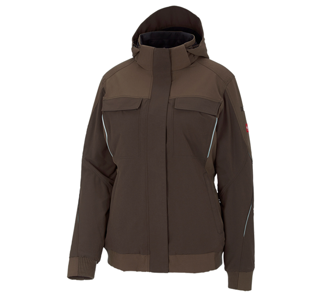 Hoofdaanzicht, Kleding, Winter functioneel jack e.s.dynashield, dames, hazelnoot/kastanje