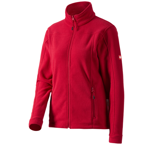 Hoofdaanzicht, Werkjassen, Dames Fleecejack e.s.classic, rood