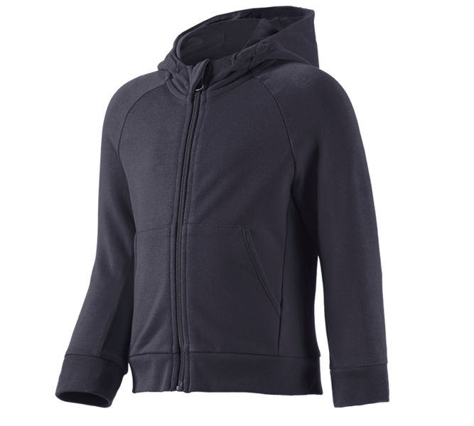 Hoofdaanzicht, Basics, e.s. hoody-sweatjack cotton stretch, kinderen, donkerblauw