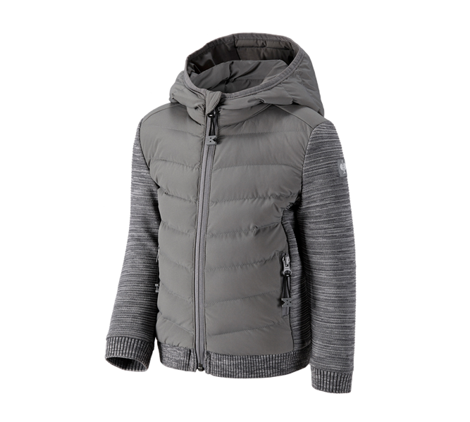 Hoofdaanzicht, Zoeken, Hybrid gebreid capuchonjack e.s.motion ten,kind., graniet melange