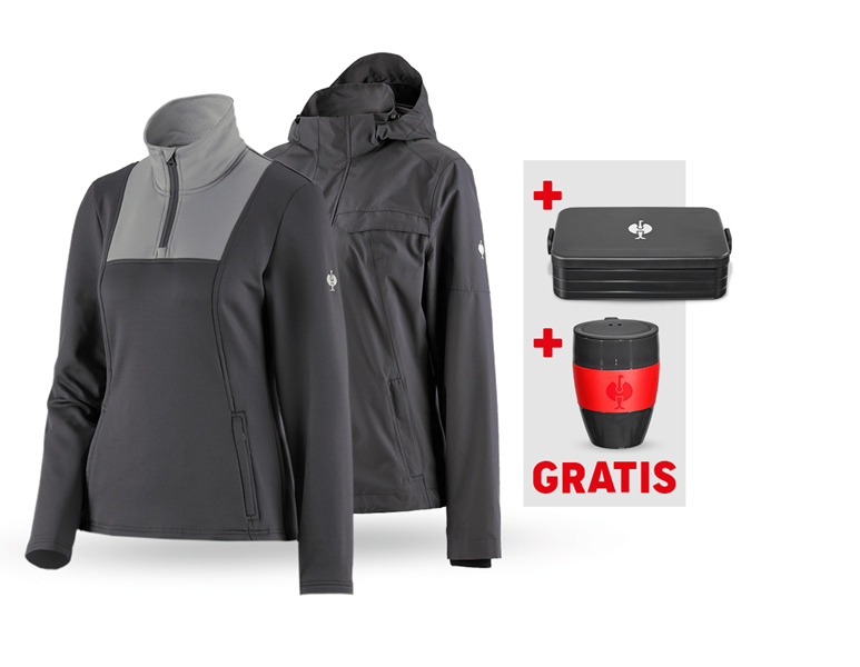 Hoofdaanzicht, Regenjassen, SET: Regenjack+Funct. schipperst. e.s.concrete,d., antraciet